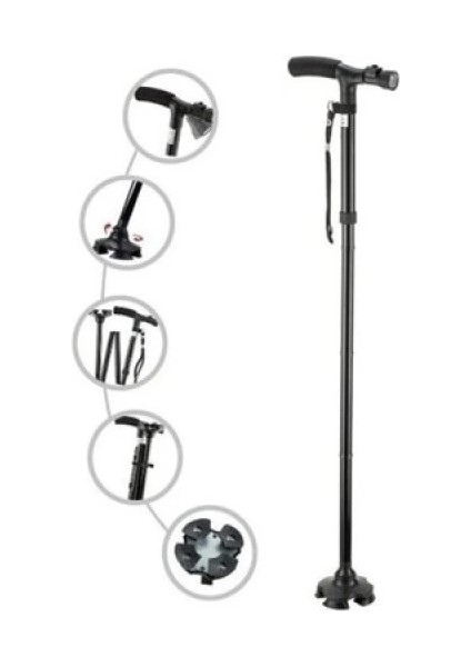 Hareketli LED Işıklı Katlanır Baston