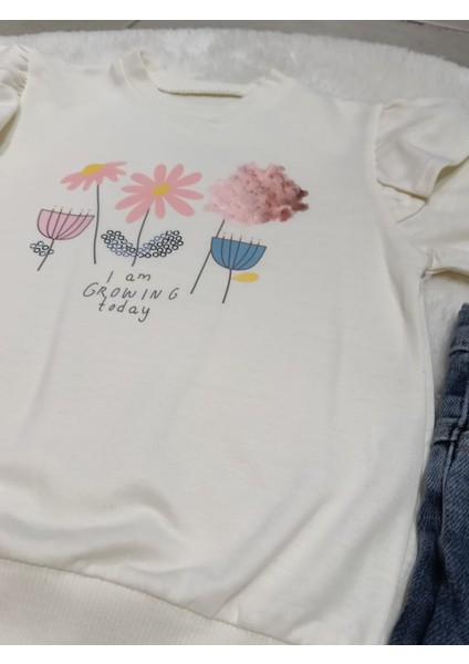 Kız Çocuk Şişme Yelekli Badili Kot Pantolonlu 3'lü Takım indirimleri