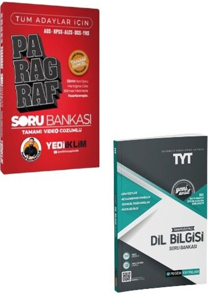 2025 Tüm Adaylar Için Tamamı Çözümlü Paragraf Soru Bankası-Tyt Çözümlü Dil Bilgisi Soru Bankası