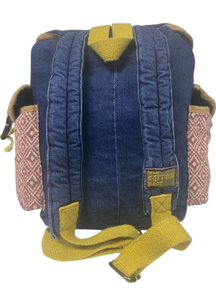 Tek Gözlü Vintage Disayn Unisex Sırt Günlük Okul Gezi Kamp Trekking Çantası Kc Ahtapot Bag 26 cm x 42 cm