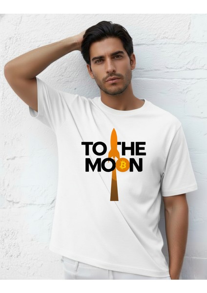 Devısso Traders To The Moon - Bitcoin - Trader, Borsacierkek Beyaz T-Shirt