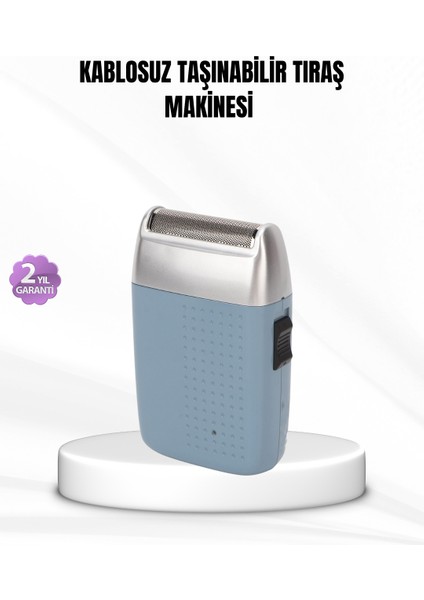 Taşınabilir Şarjlı Tıraş Makinesi – Kuru Kullanım, Özel Sakal Başlıkları