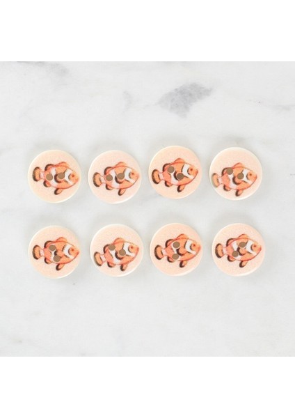 Loren Crafts 8'li Balık Düğme - 1157 fiyatları