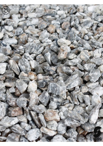 Sosc Natural Dekoratif Çakıl Taşı, Gnays Dolomit, Gri Sarı Damarlı, 1-2 Cm, 3 kg fiyatları
