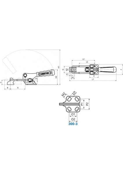 300-2 U Kancalı Yatay Tabanlı Bağlantı Elemanı – DESTAK 23755 indirimleri