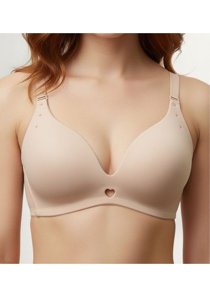 Lazer Kesim Sütyen – Ten & Siyah Renk – 75 80 85 90 Beden B Cup