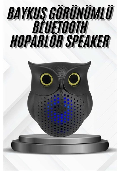 Bluetooth Hoparlör Tws Kablosuz Rgb Işıklı Dekoratif Taşınabilir Baykuş fiyatları