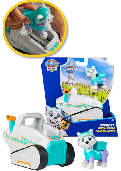 Paw Patrol Görev Aracı ve Kahraman Seti - Everest - 15 cm