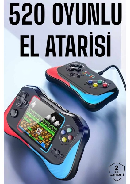 Gamepad Joystick Nostalji 500 Oyunlu 2 Li Atari Gamebox Oyun Konsolu Sup Atari