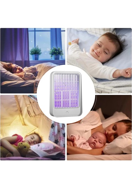 Elektrikli Sinek Kovucu USB Şarjlı Sessiz ve Etkili LED Işıklı Kapan modelleri