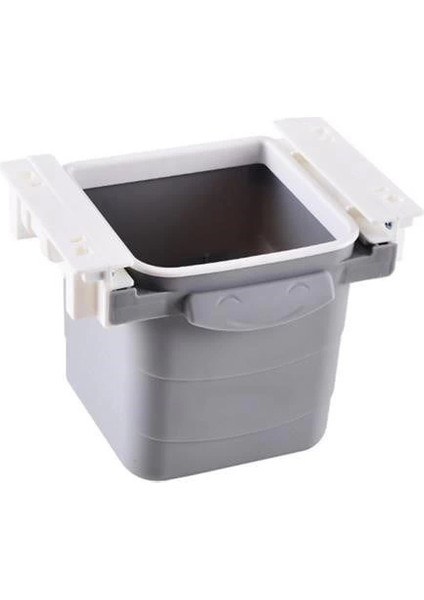 Mini Masa Çöp Kovası Plastik Tezgah Altı Geri Çekilebilir Yapışkanlı Görünmez Bölme Prati