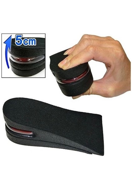 Hava Yastıklı Tabanlık (5 Cm) (Siyah)