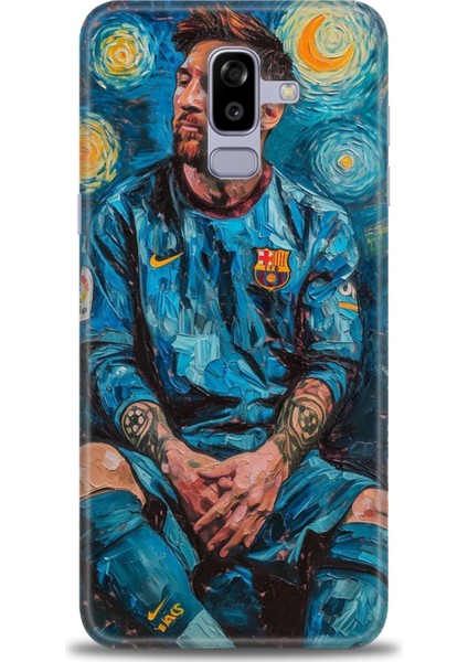 Samsung Galaxy J8 Hd Baskılı Kılıf + Seramik Tam Kaplayan Ekran Koruyucu 12