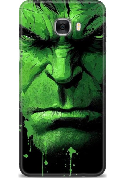 Samsung Galaxy C7 Hd Baskılı Kılıf + Seramik Tam Kaplayan Ekran Koruyucu 94