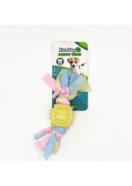 Techmrt Eurodog Puppy Toys Sarı Ufak Top Diş Kaşıma Oy.
