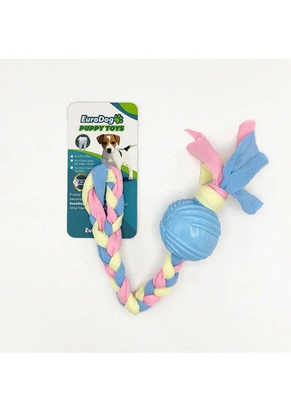 Techmrt Eurodog Puppy Toys Mavi Top Diş Kaşıma Oyuncağı