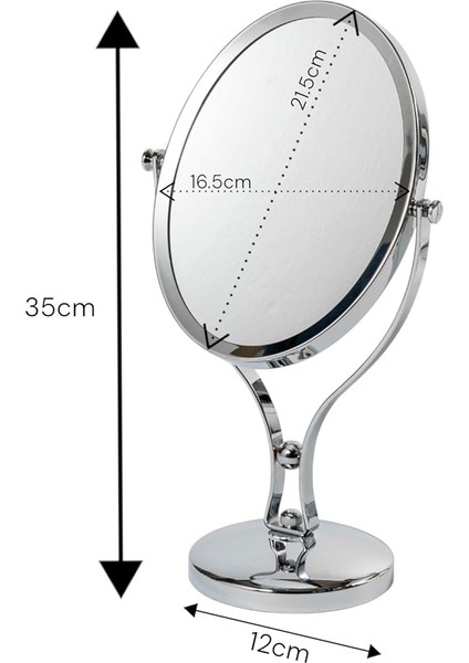 40X22 Lüks Figürlü Gösterişli Dekoratif Çift Boyutlu Ayna