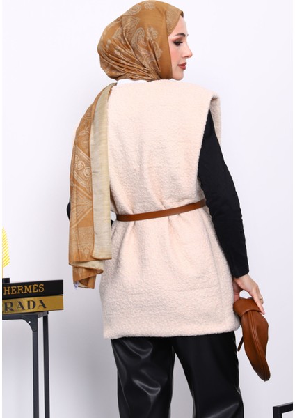 Bej Buklet Astarlı Yelek fırsatları