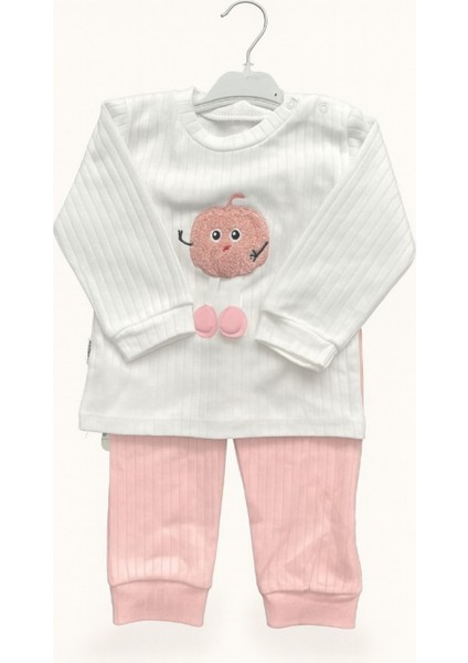 Kız Bebek Ikili Takım – Sevimli Desenli Sweatshirt ve Alt, Organik Pamuklu Rahat Günlük Set modelleri