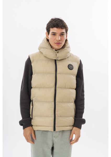 Premium Erkek Dolgulu Şişme Yelek – Soft-Touch Kumaş, Çıkarılabilir Kapüşon fiyatları