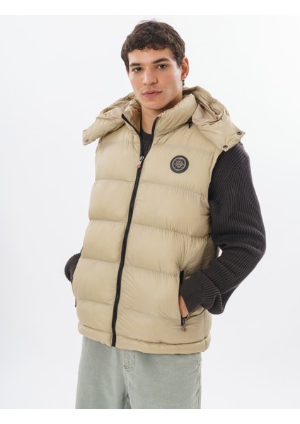 Premium Erkek Dolgulu Şişme Yelek – Soft-Touch Kumaş, Çıkarılabilir Kapüşon modelleri