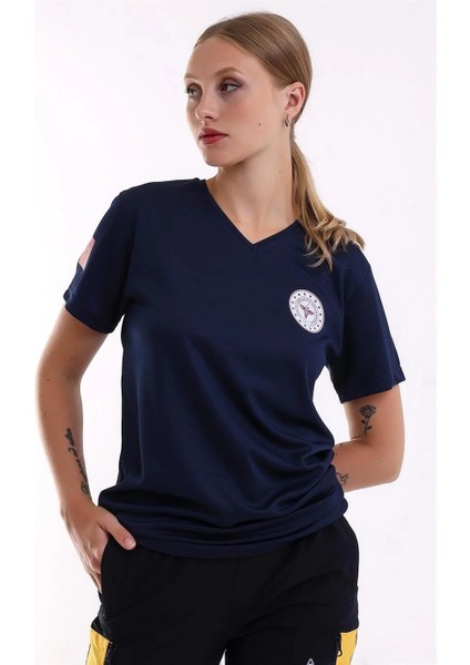 112 Dry Touch Unisex Kısa Kol - Lacivert indirimleri