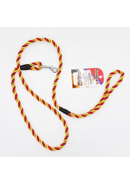 Techmrt Eurodog Köpek Uzatma 8mm x 120CM Sarı Kırmızı