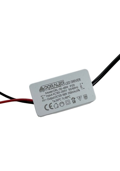 40-50W 350MA 130-160V Power LED Driver IP20 Power LED Sürücü fırsatları