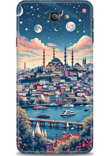 Samsung Galaxy J7 Prime Hd Baskılı Kılıf + Seramik Tam Kaplayan Ekran Koruyucu 223