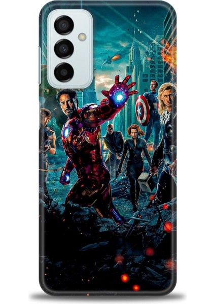 Samsung Galaxy M13 Hd Baskılı Kılıf + Seramik Tam Kaplayan Ekran Koruyucu 100