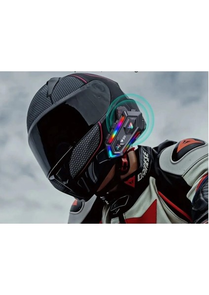 Y20 5.3 Su Geçirmez Motosiklet Için Kask Kulaklık Işıklı Intercom fiyatları