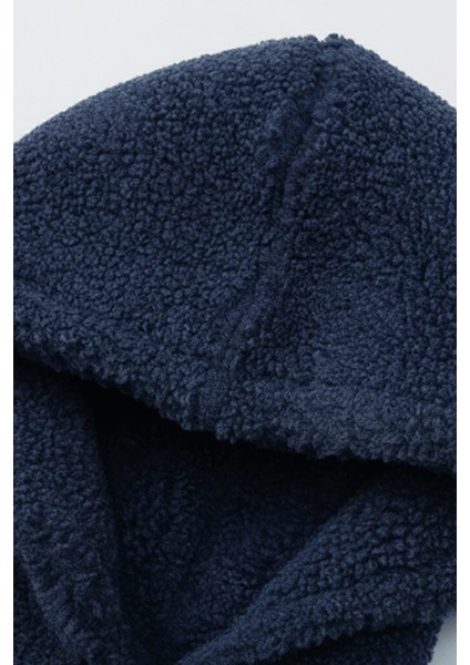 Genıus Store Erkek Kapüşonlu Polar Sherpa Kuzu Kumaş Içi Şardonlu Kapüşonlu sweatshırt Sherpa-Kap fırsatları