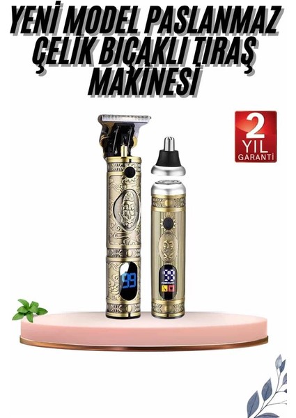 Erkeklere Özel 3 Başlıklı Tıraş Makinesi Saç Sakal Ense Kulak Tıraşına Uygun fiyatları