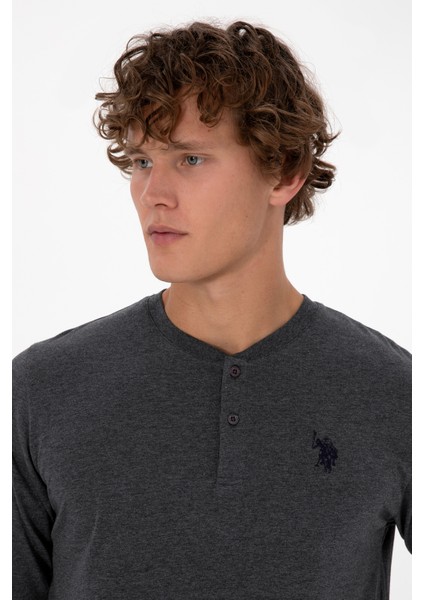 Erkek Antrasit Melanj Pijama Takım 50318601-VR081 fiyatları