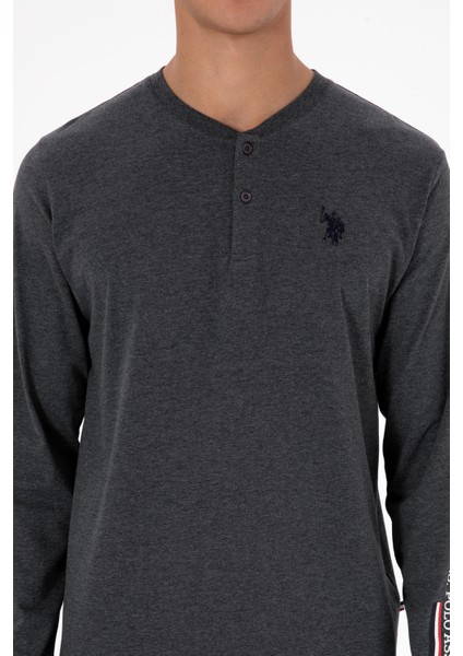 Erkek Antrasit Melanj Pijama Takım 50318601-VR081