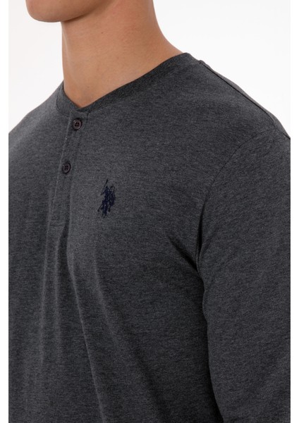 Erkek Antrasit Melanj Pijama Takım 50318601-VR081