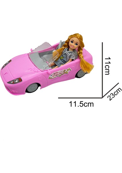 Full Fonksiyon Şarj Edilebilir Uzaktan Kumandalı Dollyland Rüya Arabası 1:18 Ölçek modelleri