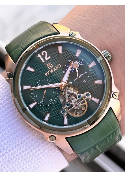 Otomatik Deri Kordon 5 Atm Suya Dayanıklı Erkek Kol Saati VS.BLKT.0636 fiyatları