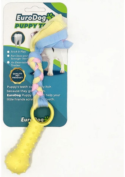 Techmrt Eurodog Puppy Toys Sarı Ufak Kemik Diş Kaşıma Oy.