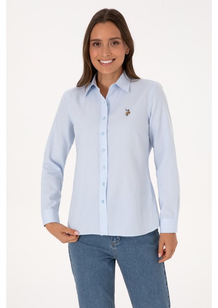 Kadın Açık Mavi Gömlek Basic 50308043-VR003 modelleri