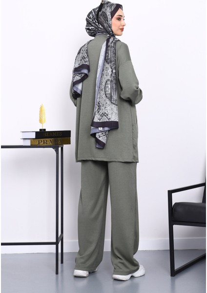 Haki Yan Cepli Omuz Parçalı Alt Çımalı Modal Takım fırsatları