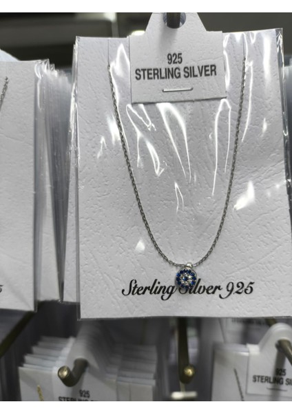 Nazar Boncuklu Gümüş Kolye modelleri