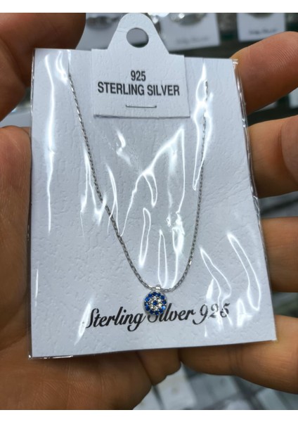 Nazar Boncuklu Gümüş Kolye fırsatları