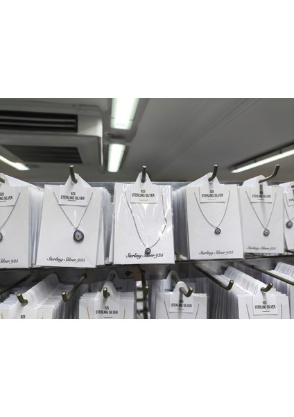 Nazar Boncuklu Gümüş Kolye indirimleri