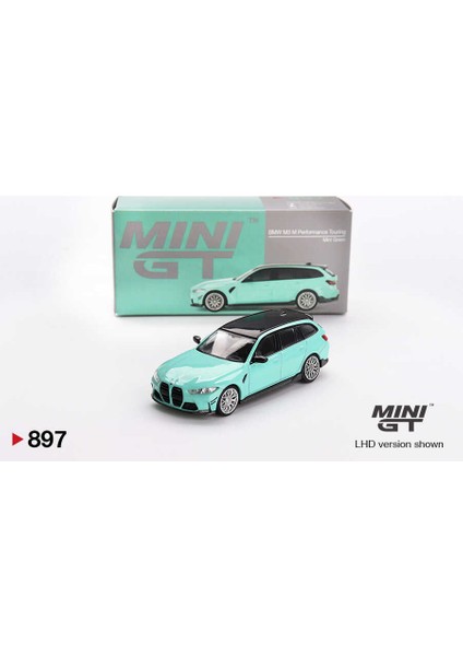 Mını Gt 1:64 Bmw M3 M Performance Touring Mint Green Diecast Model Araba MGT00897