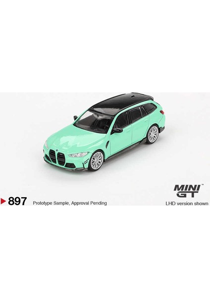 Mını Gt 1:64 Bmw M3 M Performance Touring Mint Green Diecast Model Araba MGT00897 modelleri