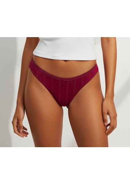 Kadın 3'lü Jakarlı Bikini Külot