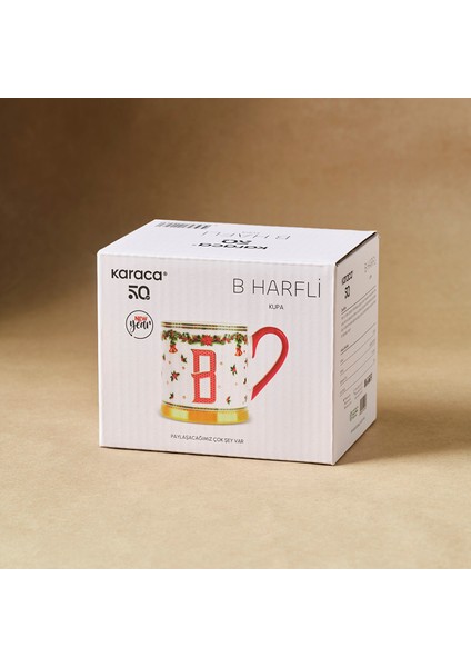 New Year Yılbaşı Petek B Harfli Kupa 330 ml modelleri