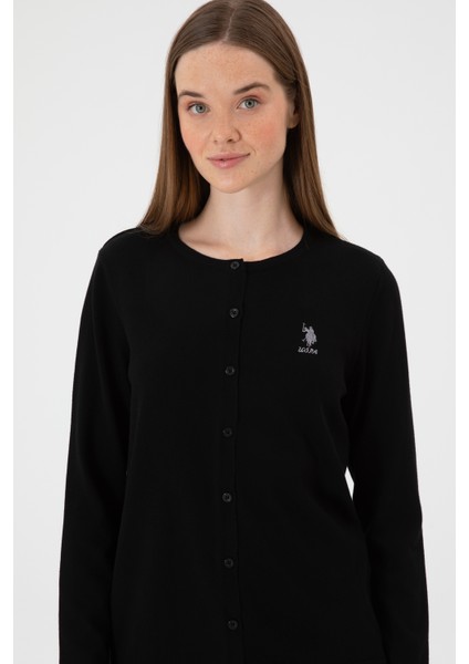 Kadın Siyah Hırka (Triko) 50313624-VR046 fiyatları