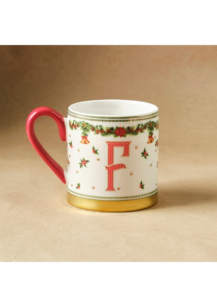 New Year Yılbaşı Petek F Harfli Kupa 330 ml